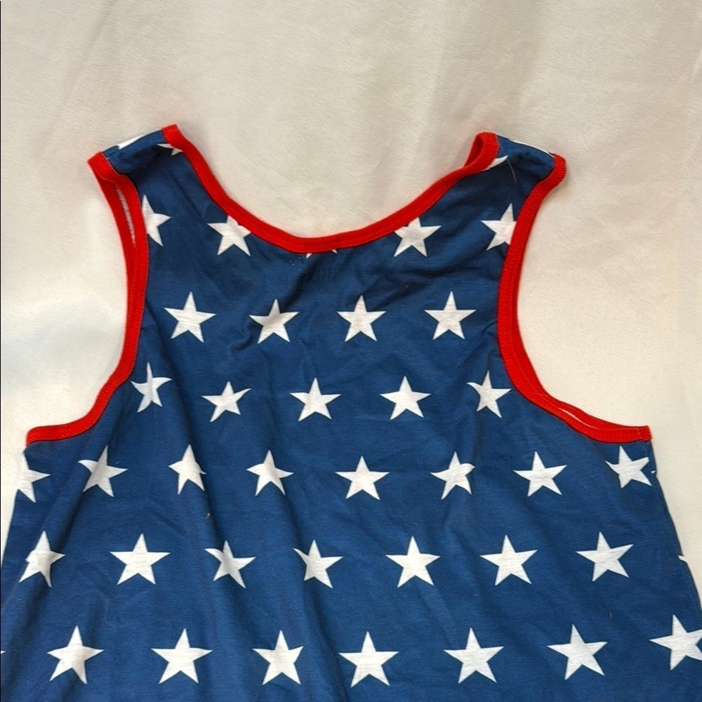 Home Free North Carolina Adult Tank Top with Stars, Patriotic, unisex, Small - Picture 4 of 6